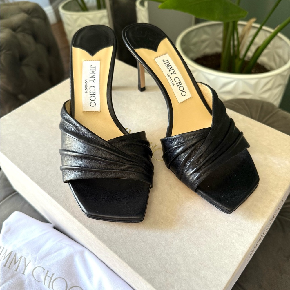 JIMMY CHOO Basil Mule 75